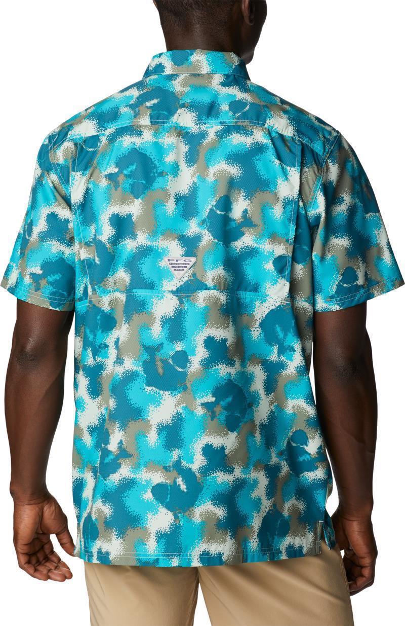 Super Slack Tide Camp Shirt - Mens - Ocean Teal Bass Camo 2
