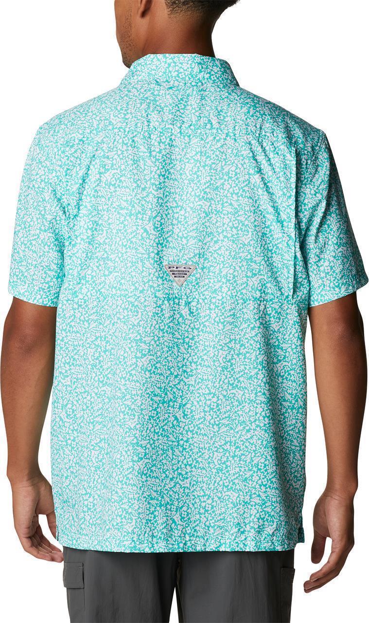 Super Slack Tide Camp Shirt - Tall - Mens - Electric Turquoise Deepsea Medley 2
