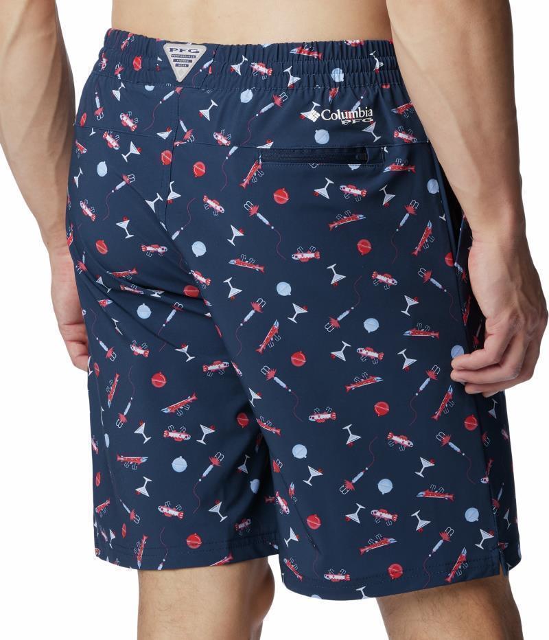 Super Slack Tide Hybrid Water Shorts, 6" Inseam - Mens - Collegiate Navy Boozy Bobbers 3