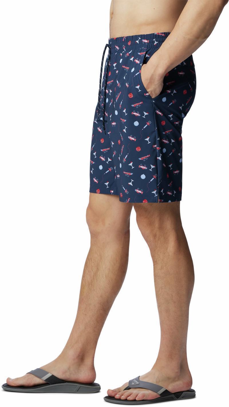 Super Slack Tide Hybrid Water Shorts, 6" Inseam - Mens - Collegiate Navy Boozy Bobbers 5
