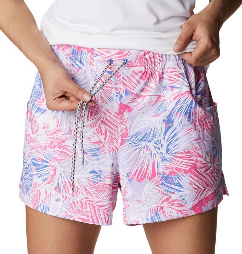Super Slack Water Stretch Water Shorts, 4" Inseam - Womens - Violet Sea Tropic Blend 4