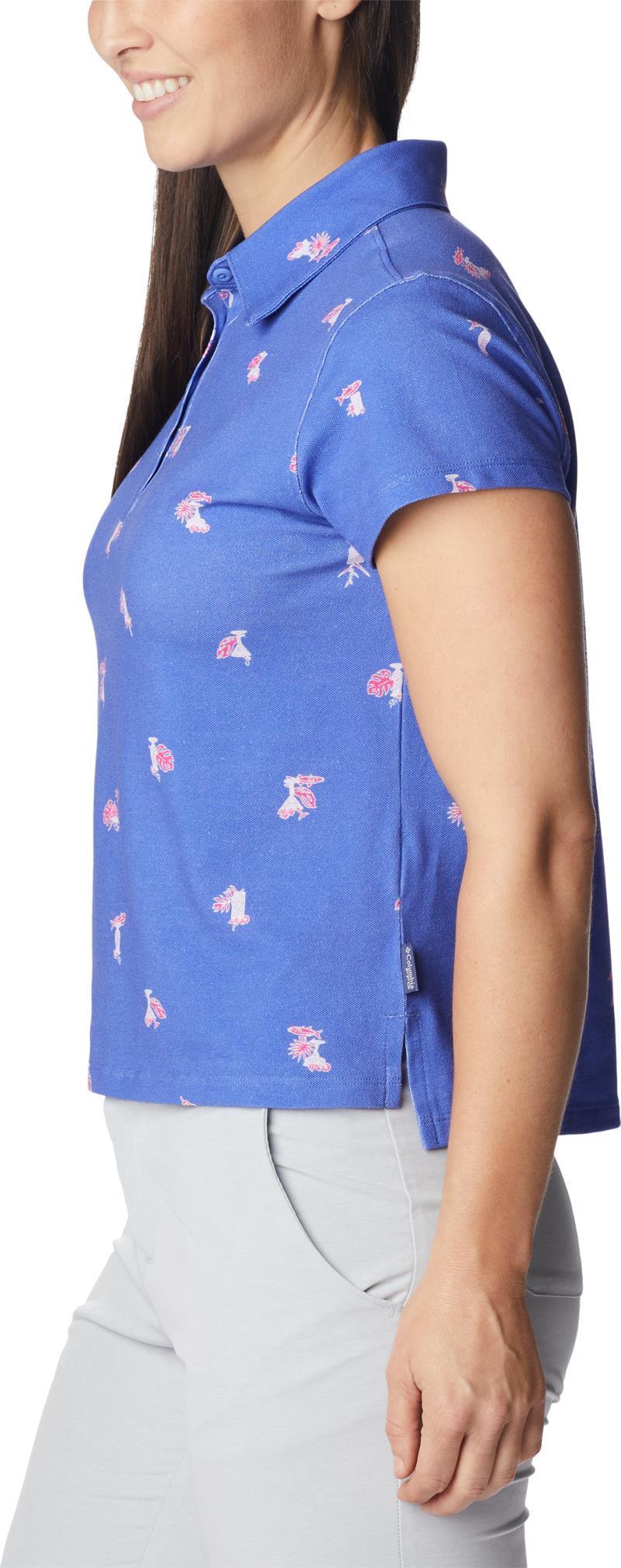 Super Sun Drifter SS Polo - Womens - Violet Sea Keys Please 2