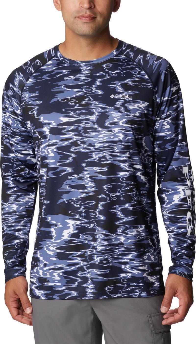 Super Terminal Tackle LS Shirt - Mens - Collegiate Navy Ripples 1