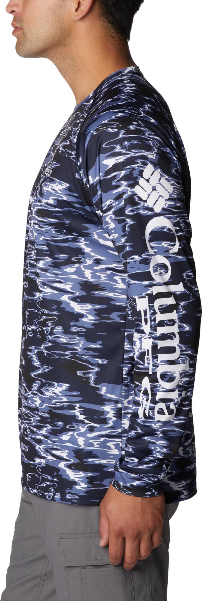 Super Terminal Tackle LS Shirt - Mens - Collegiate Navy Ripples 3