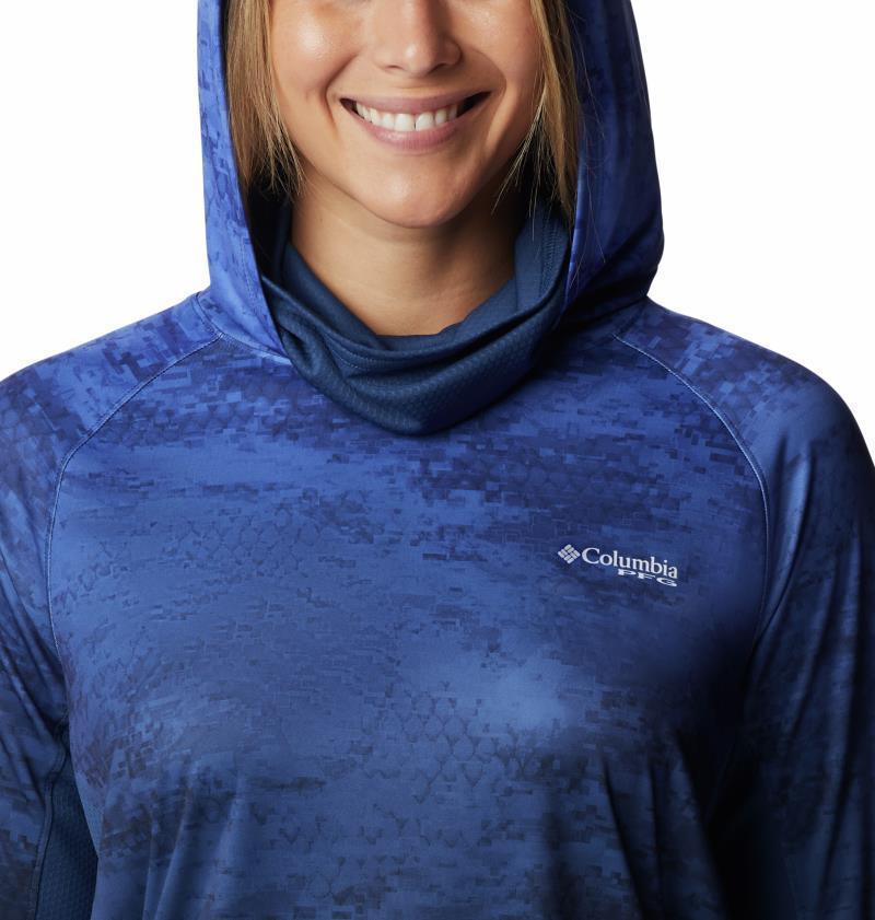 Super Tidal Tee Vent Hoodie - Womens - Violet Sea Camo Gradient 8