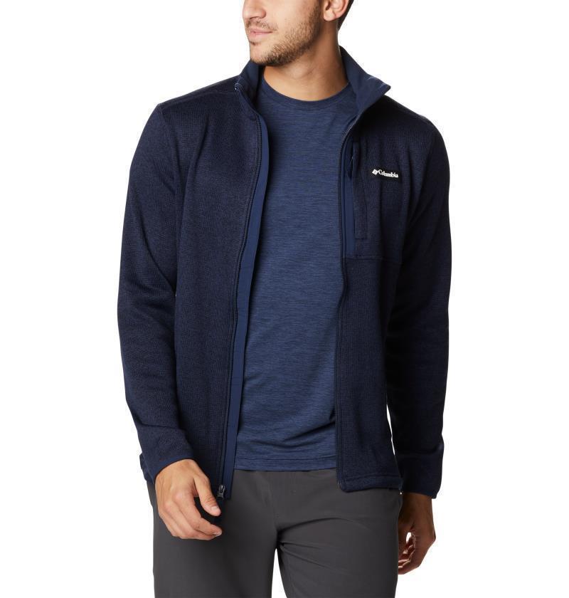 Sweater Weather Full Zip - Mens - Collegiate Navy Heather 4