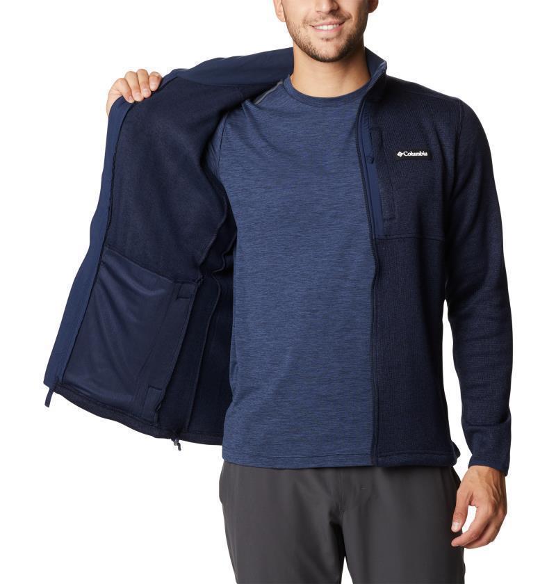 Sweater Weather Full Zip - Mens - Collegiate Navy Heather 5