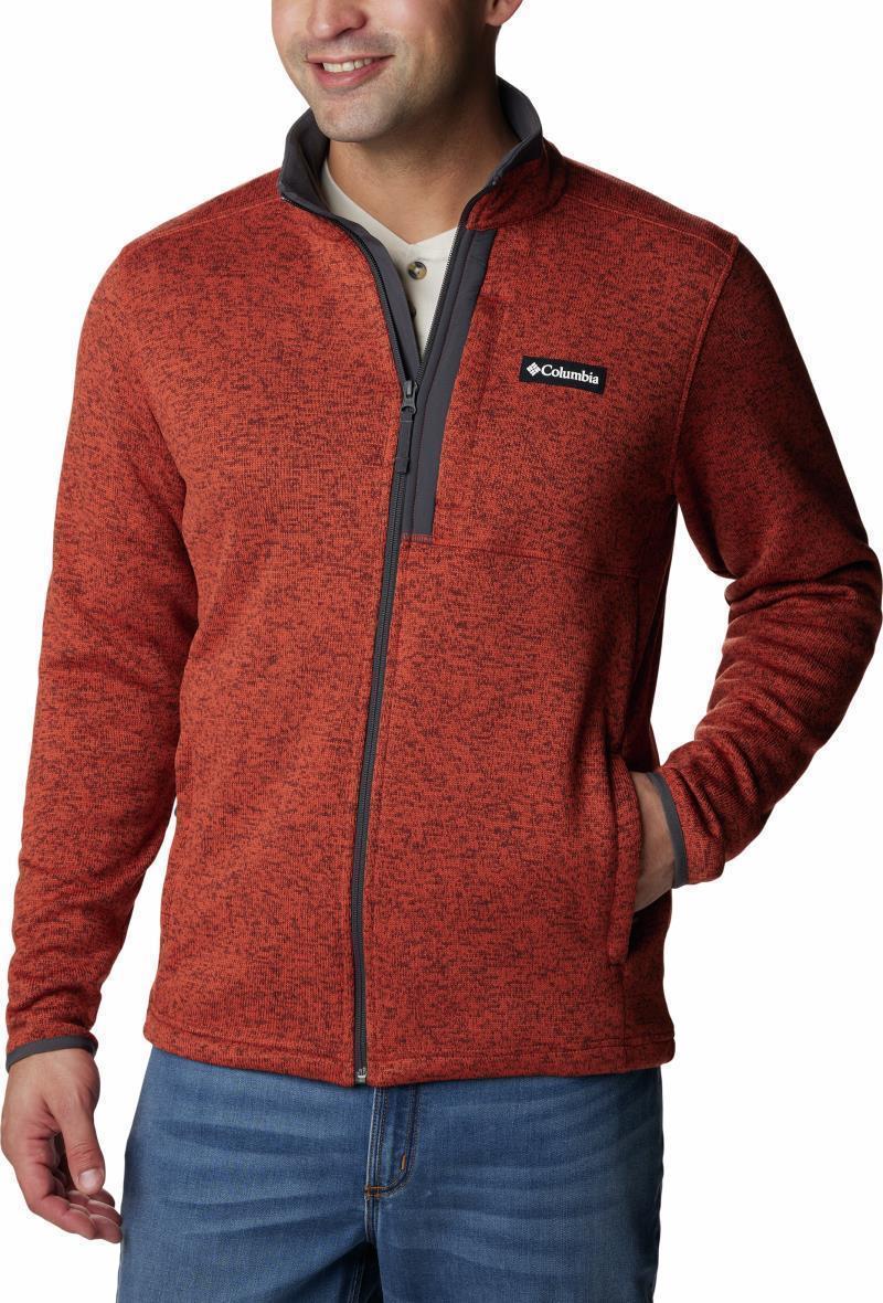 Sweater Weather Full Zip - Mens - Warp Red Heather 1