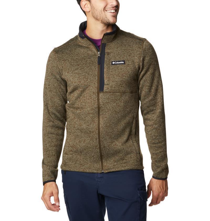 Sweater Weather Full Zip - Tall - Mens - Olive Green Heather 1