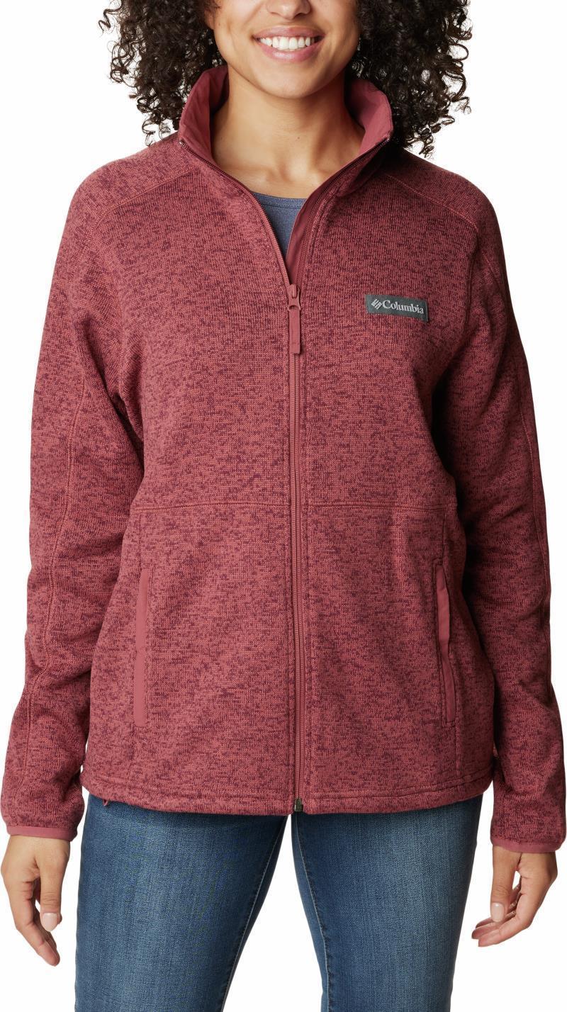 Sweater Weather Full Zip - Womens - Beetroot Heather 1