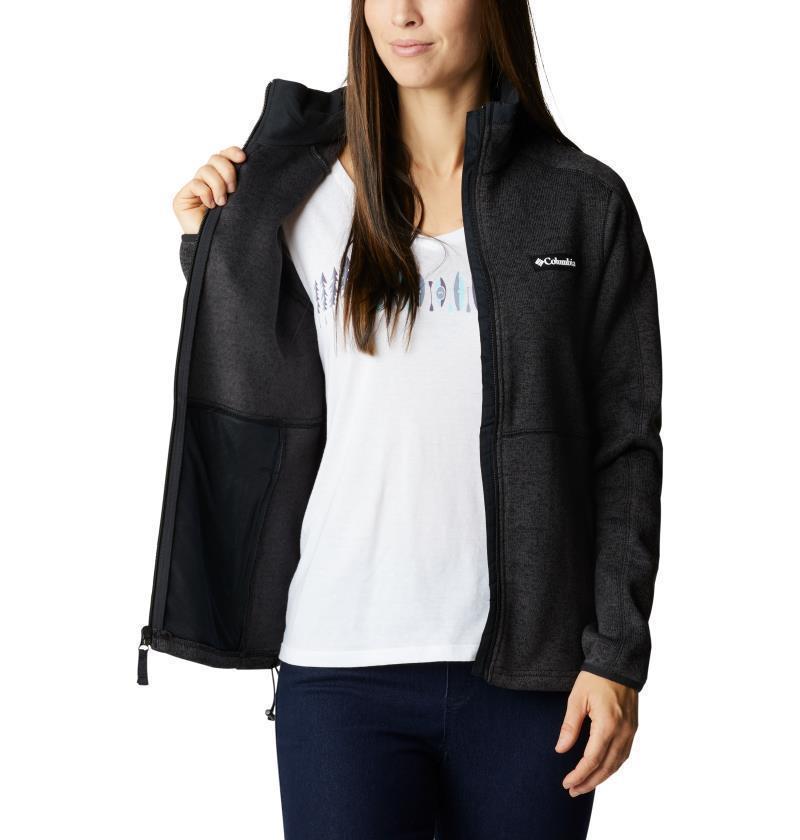 Sweater Weather Full Zip - Womens - Black Heather 4