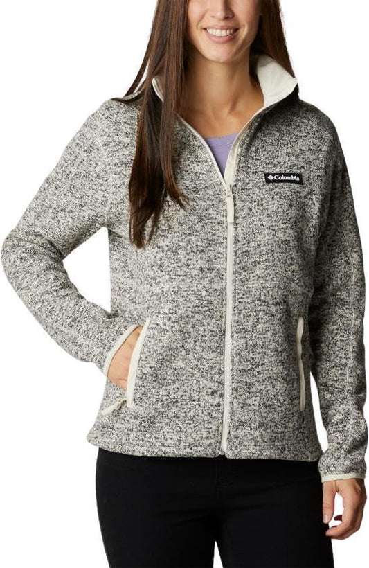 Sweater Weather Full Zip - Womens - Chalk Heather 1