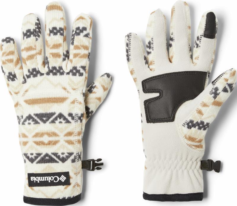 Sweater Weather Gloves - Womens - Chalk Checkered Peaks 1