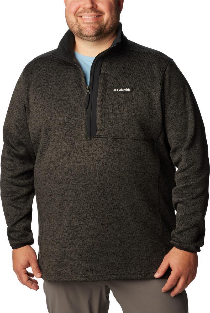 Sweater Weather Half Zip - Big - Mens - Black Heather / Black 1