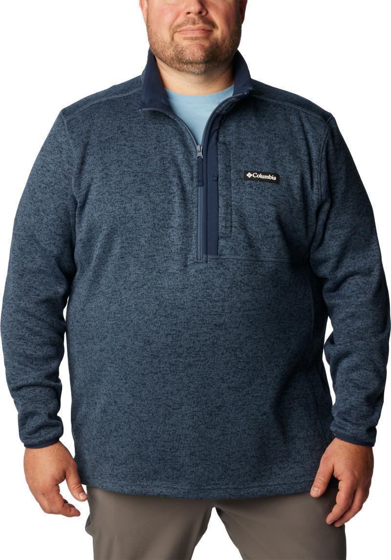 Sweater Weather Half Zip - Big - Mens - Dark Mountain Heather / Dark Mountain 1