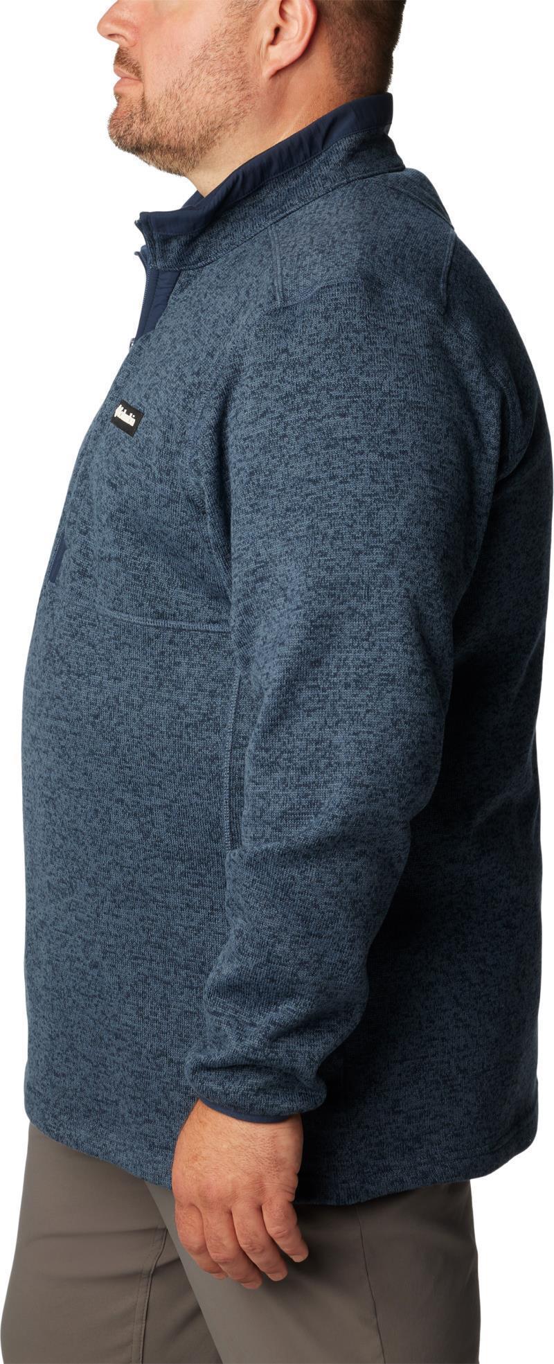 Sweater Weather Half Zip - Big - Mens - Dark Mountain Heather / Dark Mountain 4