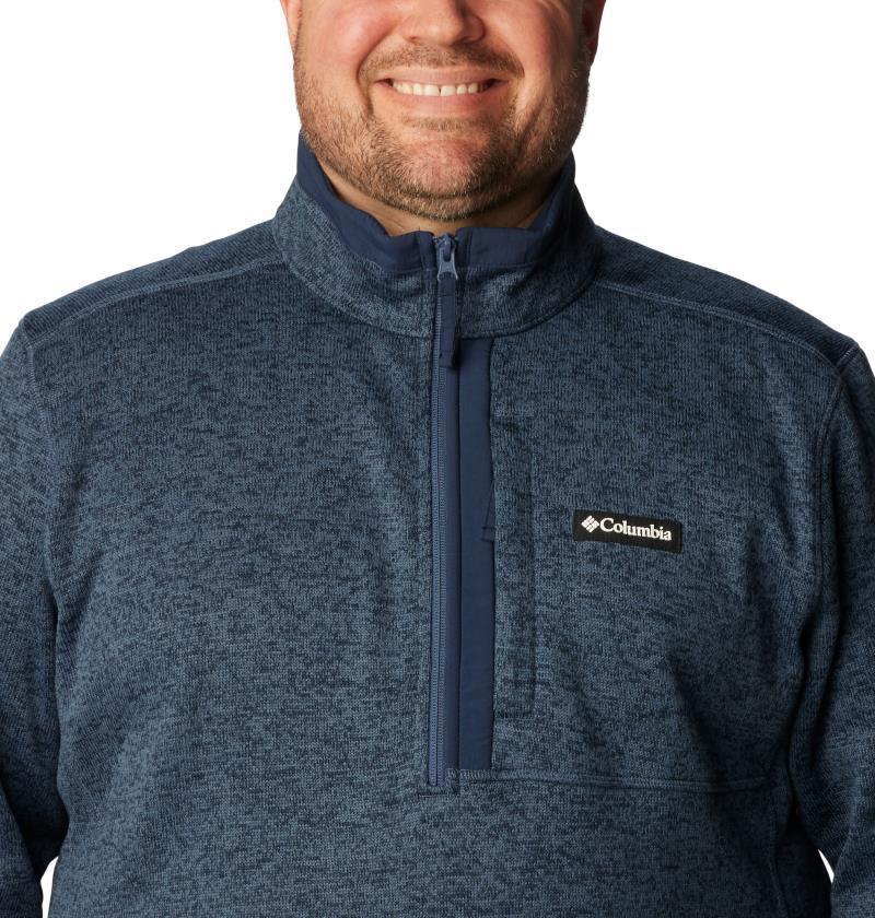 Sweater Weather Half Zip - Big - Mens - Dark Mountain Heather / Dark Mountain 5