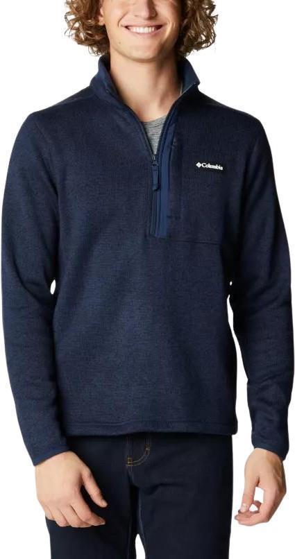 Sweater Weather Half Zip - Mens - Collegiate Navy Heather / Collegiate Navy 1