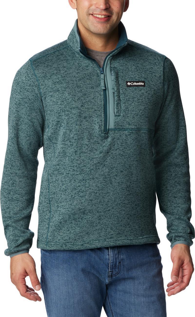 Sweater Weather Half Zip - Mens - Night Wave Heather / Metal 1