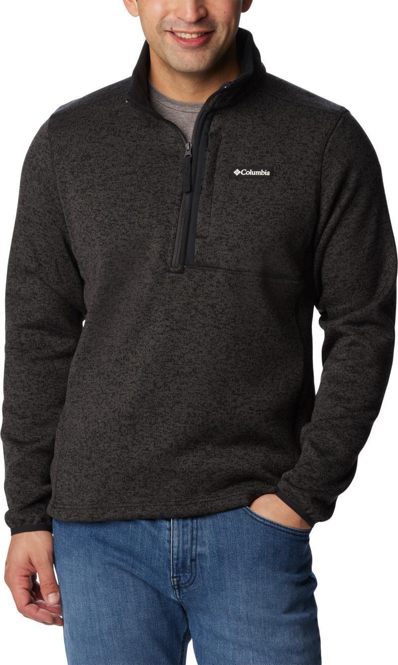 Sweater Weather Half Zip - Tall - Mens - Black Heather / Black 2