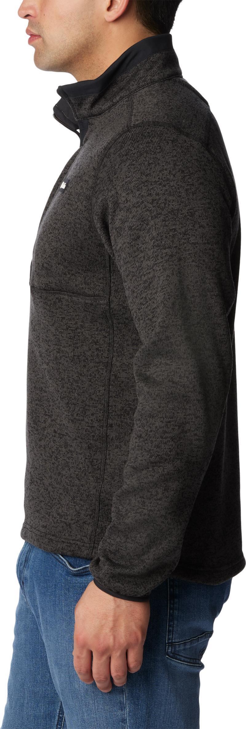 Sweater Weather Half Zip - Tall - Mens - Black Heather / Black 4