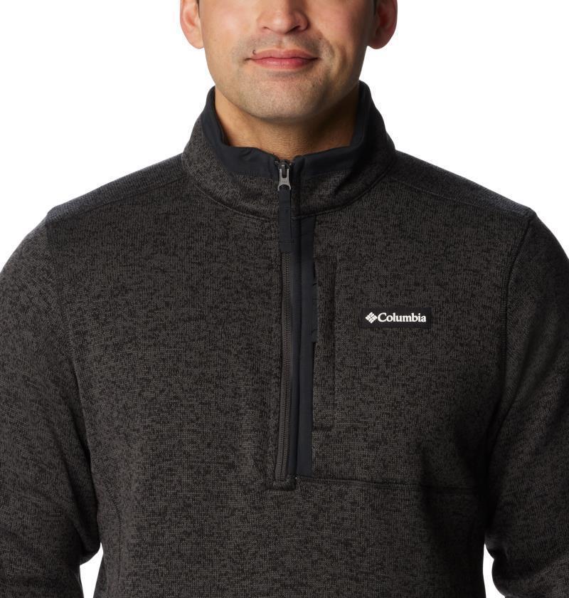 Sweater Weather Half Zip - Tall - Mens - Black Heather / Black 5