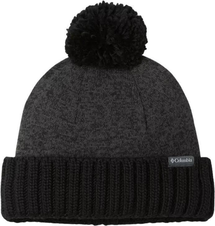 Sweater Weather Pom Beanie - Black Heather 1