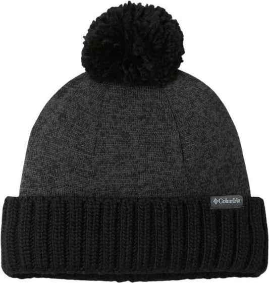 Sweater Weather Pom Beanie - Black Heather 1
