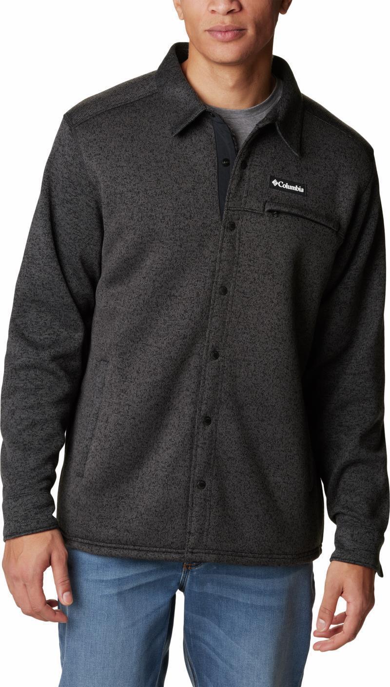 Sweater Weather Shirt Jacket - Mens - Black Heather 1