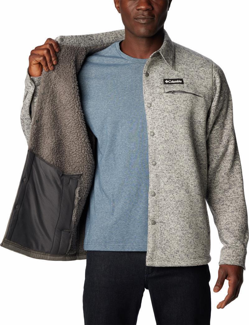 Sweater Weather Shirt Jacket - Mens - City Grey Heather 3
