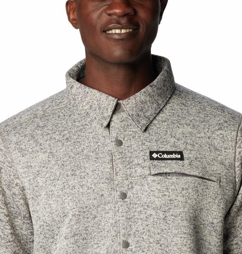 Sweater Weather Shirt Jacket - Mens - City Grey Heather 4