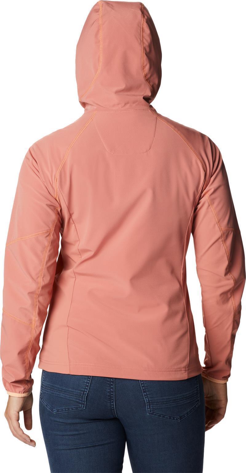 Sweet As Softshell Hoodie - Womens - Dark Coral 2