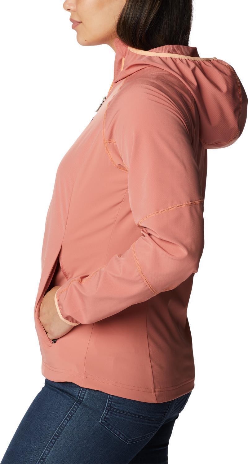 Sweet As Softshell Hoodie - Womens - Dark Coral 3
