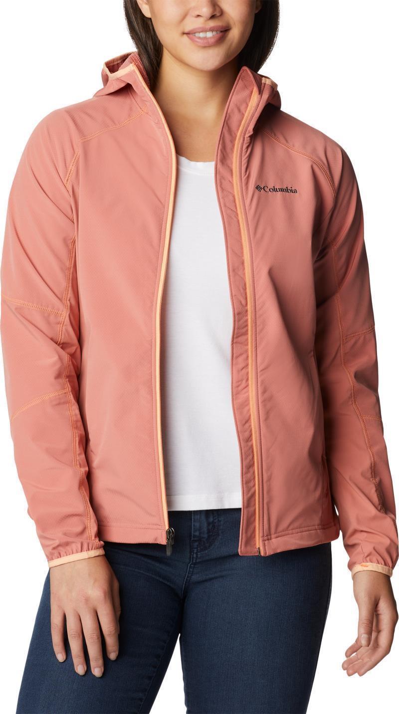 Sweet As Softshell Hoodie - Womens - Dark Coral 4