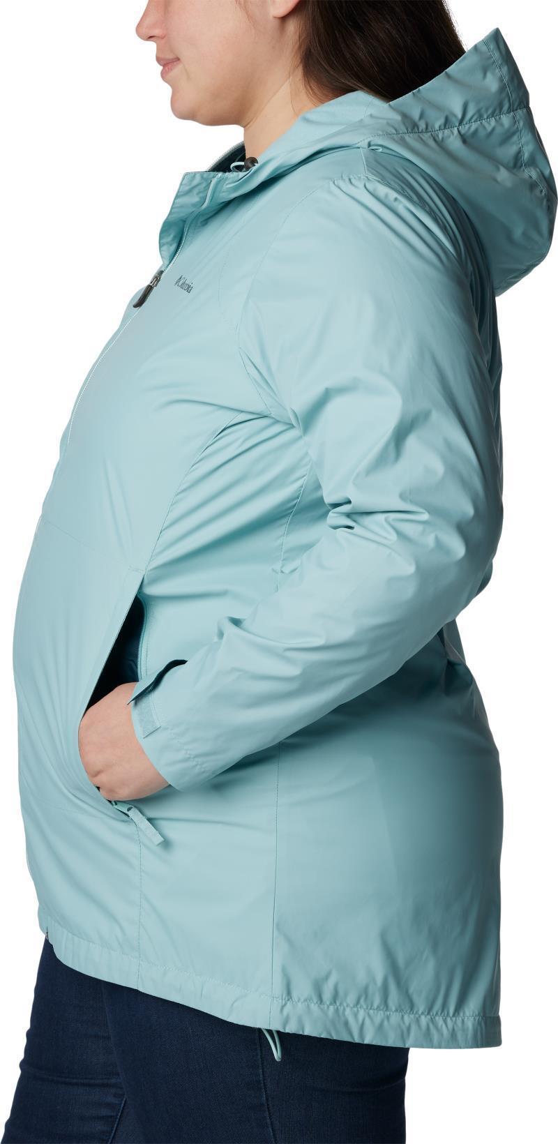 Switchback Lined Long Jacket - Plus - Womens - Aqua Haze 5