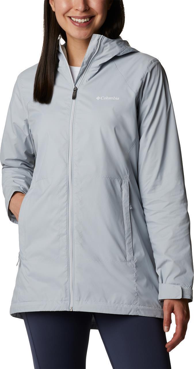 Switchback Lined Long Jacket - Womens - Cirrus Grey 1