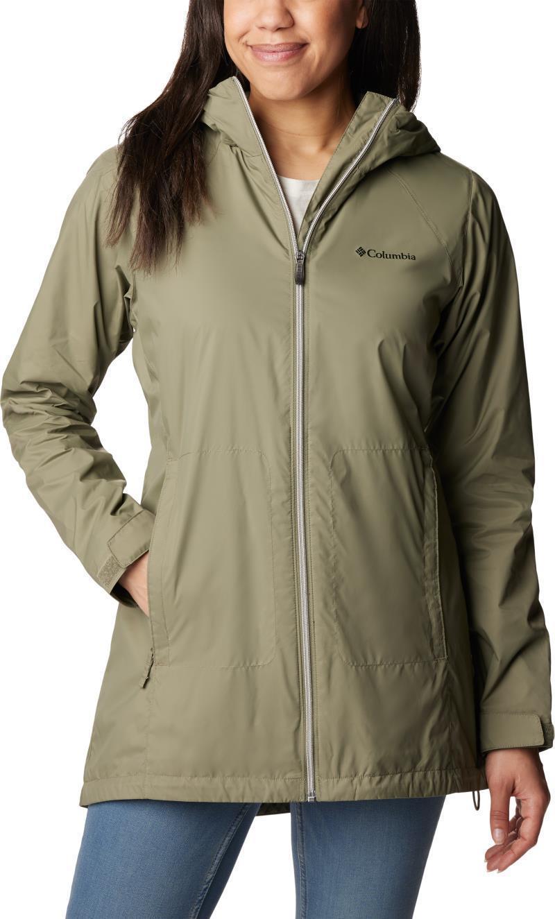Switchback Lined Long Jacket - Womens - Stone Green 1