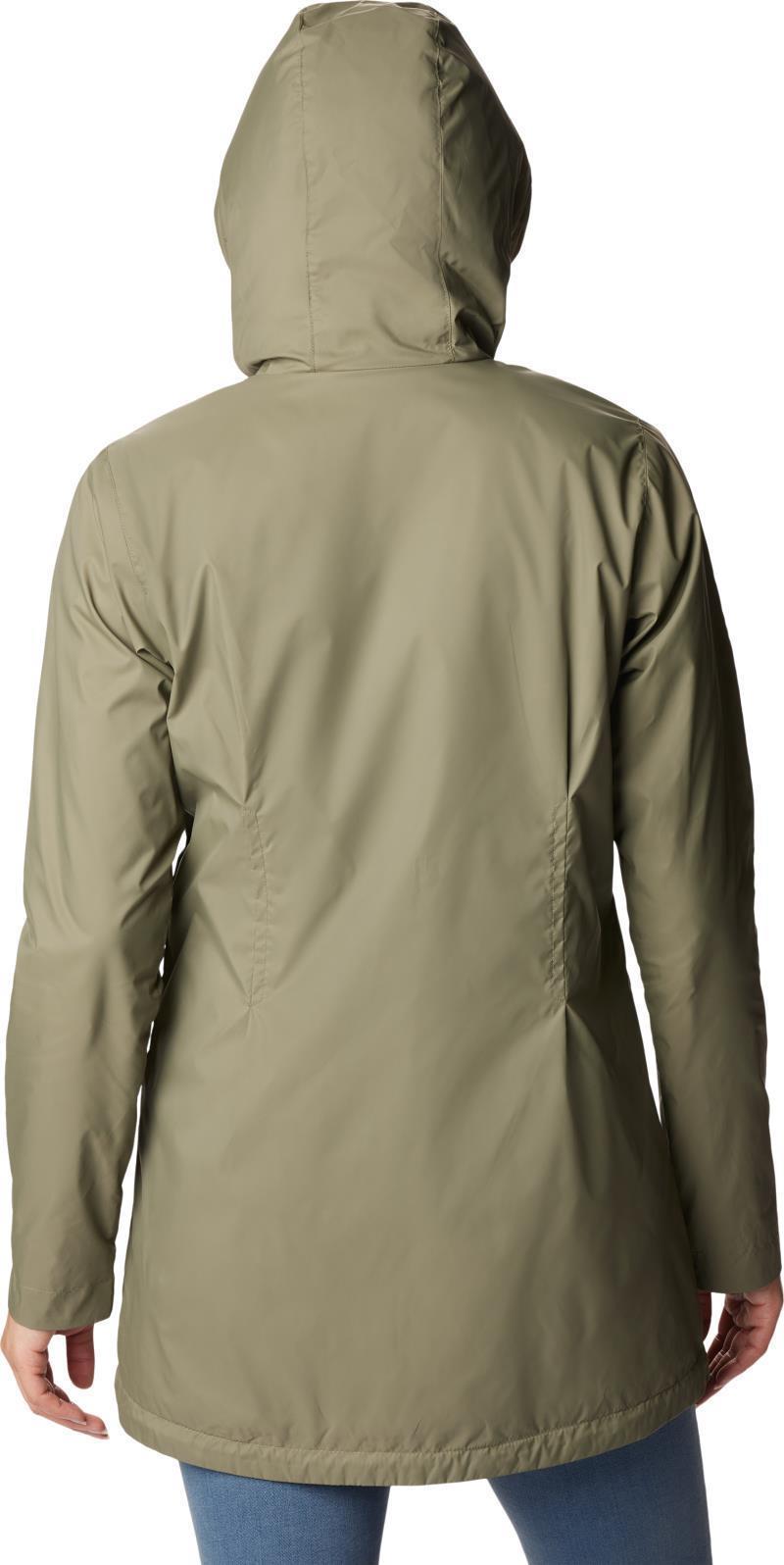 Switchback Lined Long Jacket - Womens - Stone Green 2