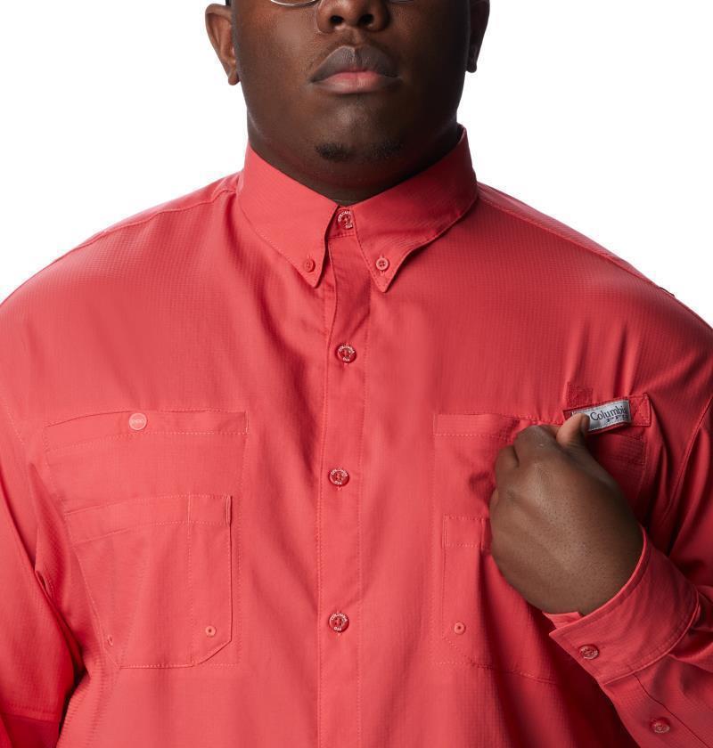 Tamiami II LS Shirt - Big - Mens - Sunset Red 5