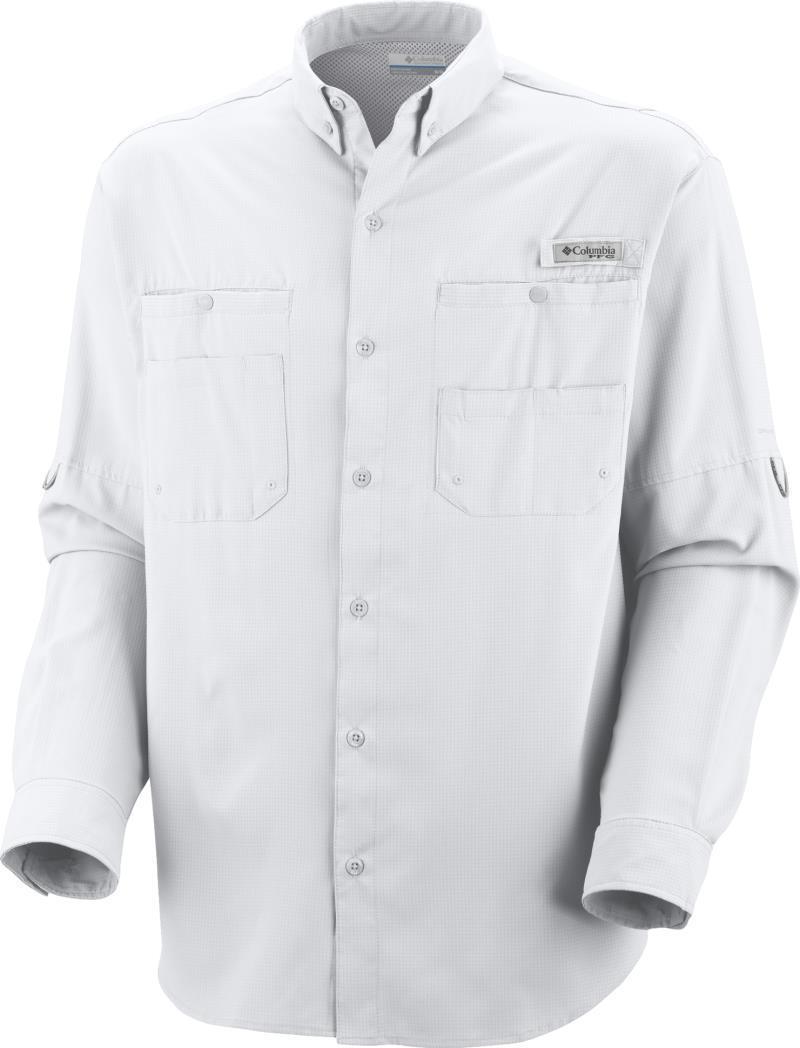 Tamiami II LS Shirt - Big - Mens - White 1
