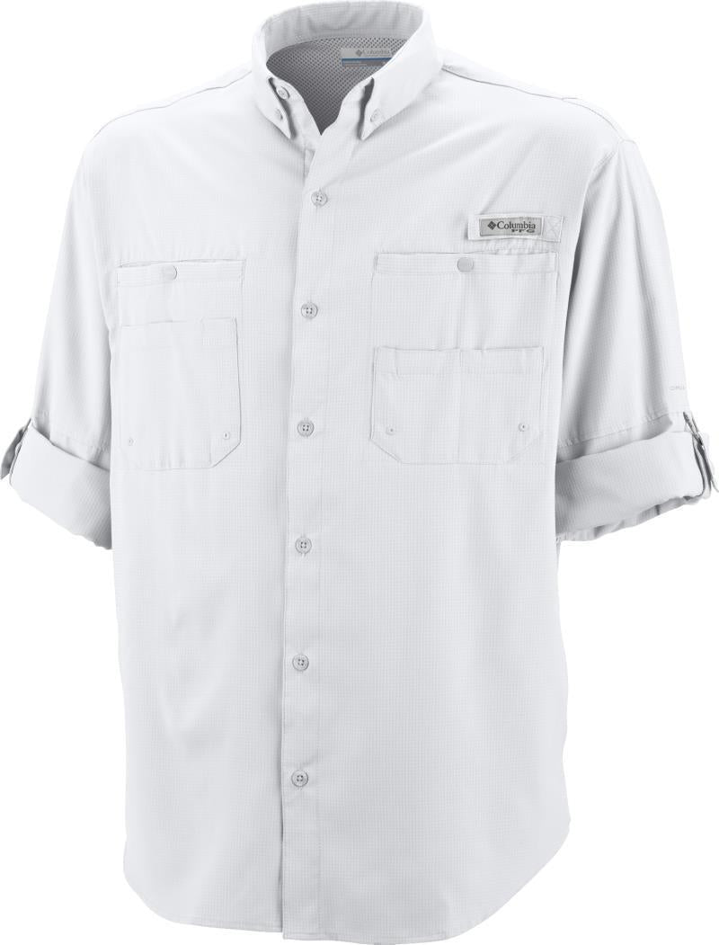 Tamiami II LS Shirt - Big - Mens - White 3