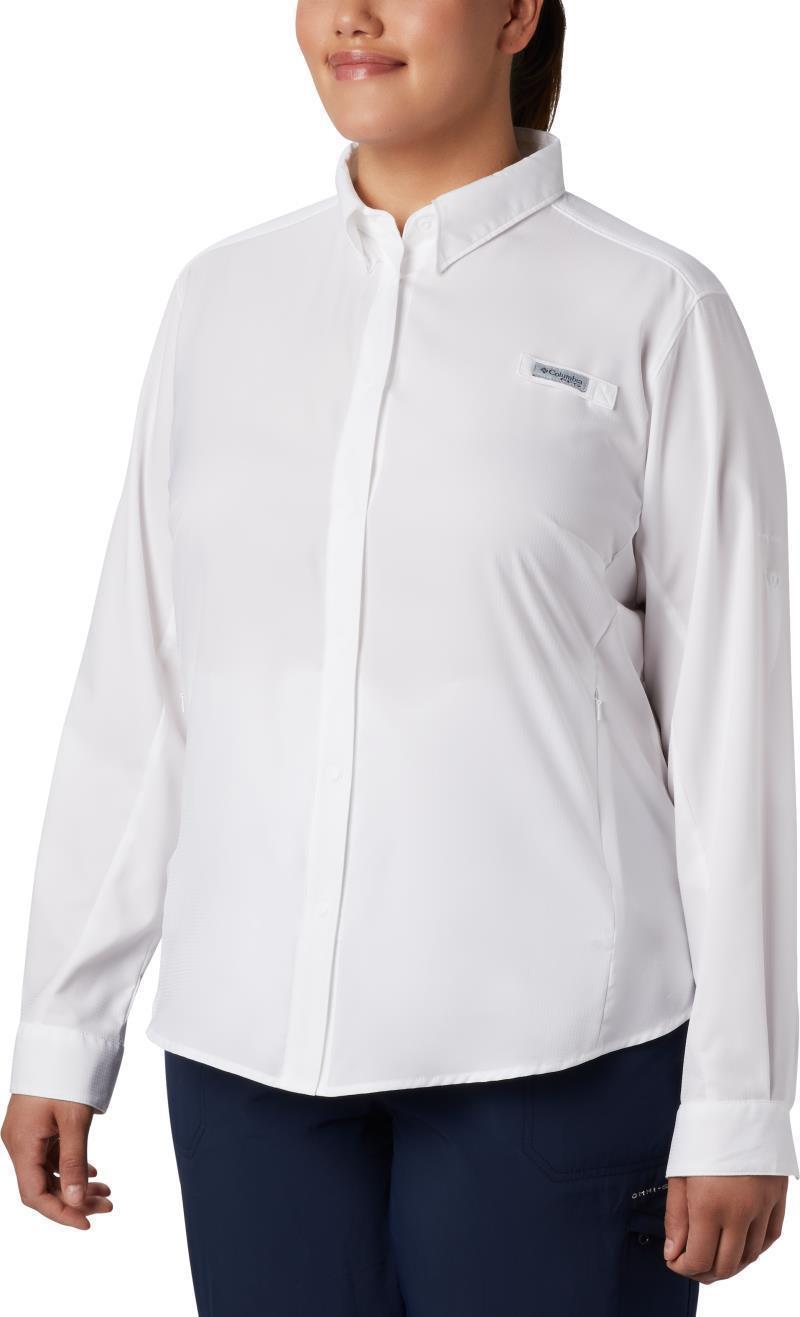 Tamiami II LS Shirt - Plus - Womens - White 1