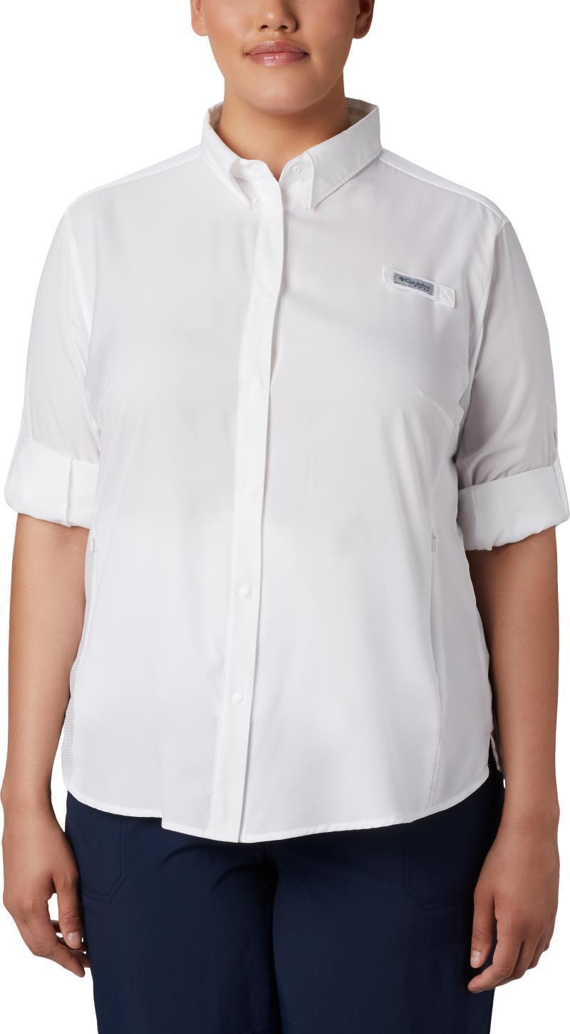Tamiami II LS Shirt - Plus - Womens - White 3