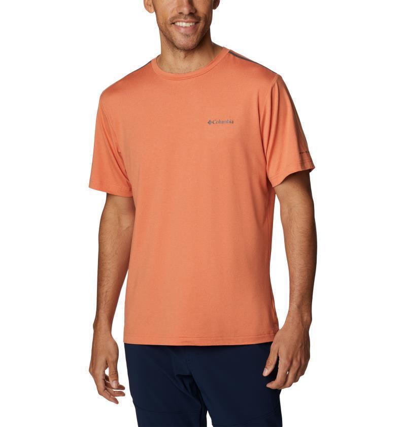 Tech Trail Crew Neck - Mens - Desert Orange Heather 1
