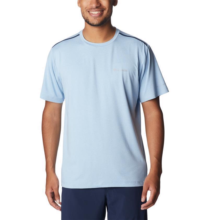 Tech Trail Crew Neck - Mens - Jet Stream Heather 1