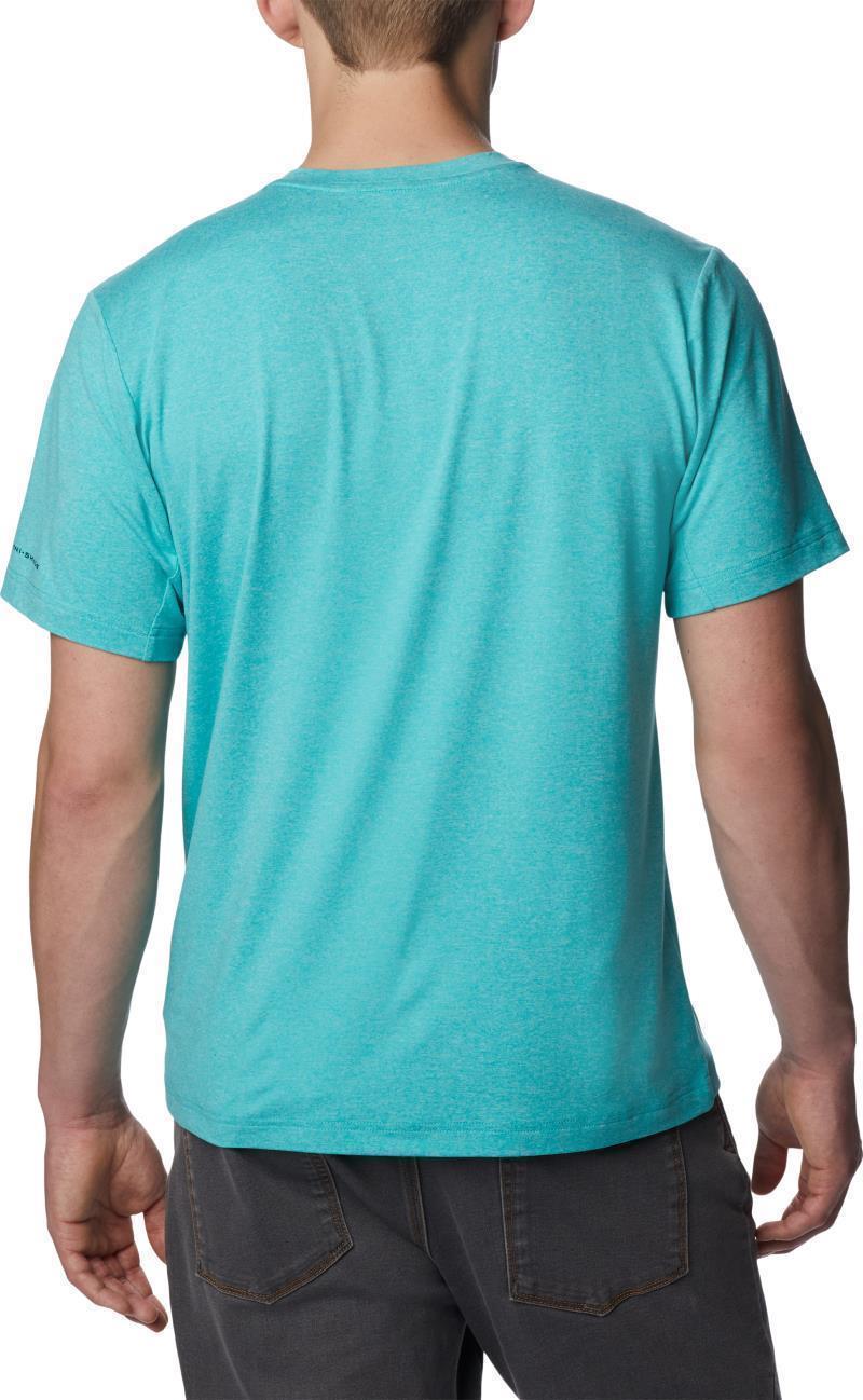 Tech Trail Crew Neck - Tall - Mens - Bright Aqua Heather 2