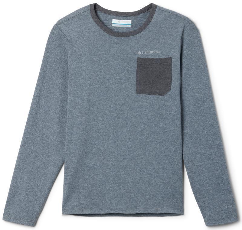 Tech Trail LS Shirt - Youth Boys - City Grey / Shark 1