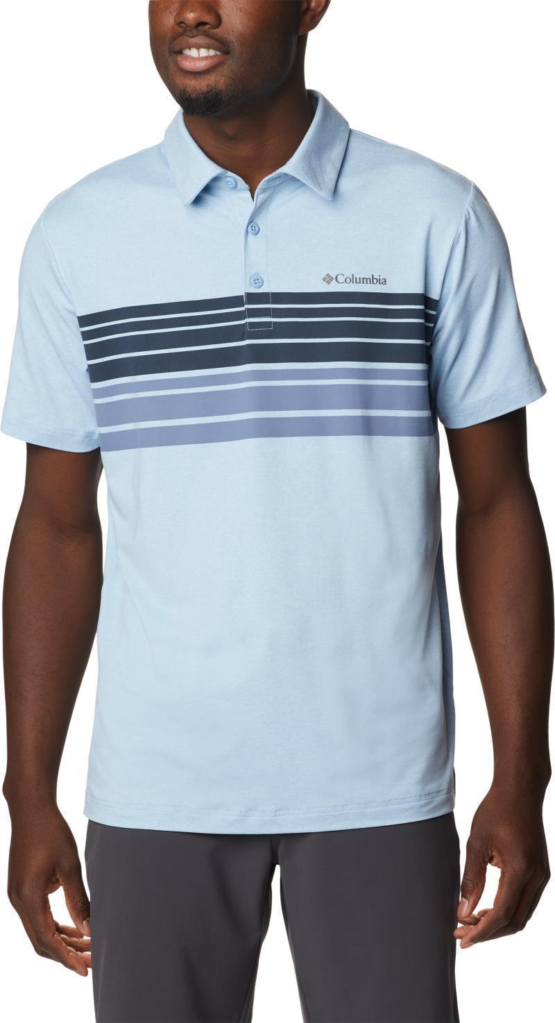 Tech Trail Novelty Polo - Tall - Mens - Jet Stream Heather Stripe 2