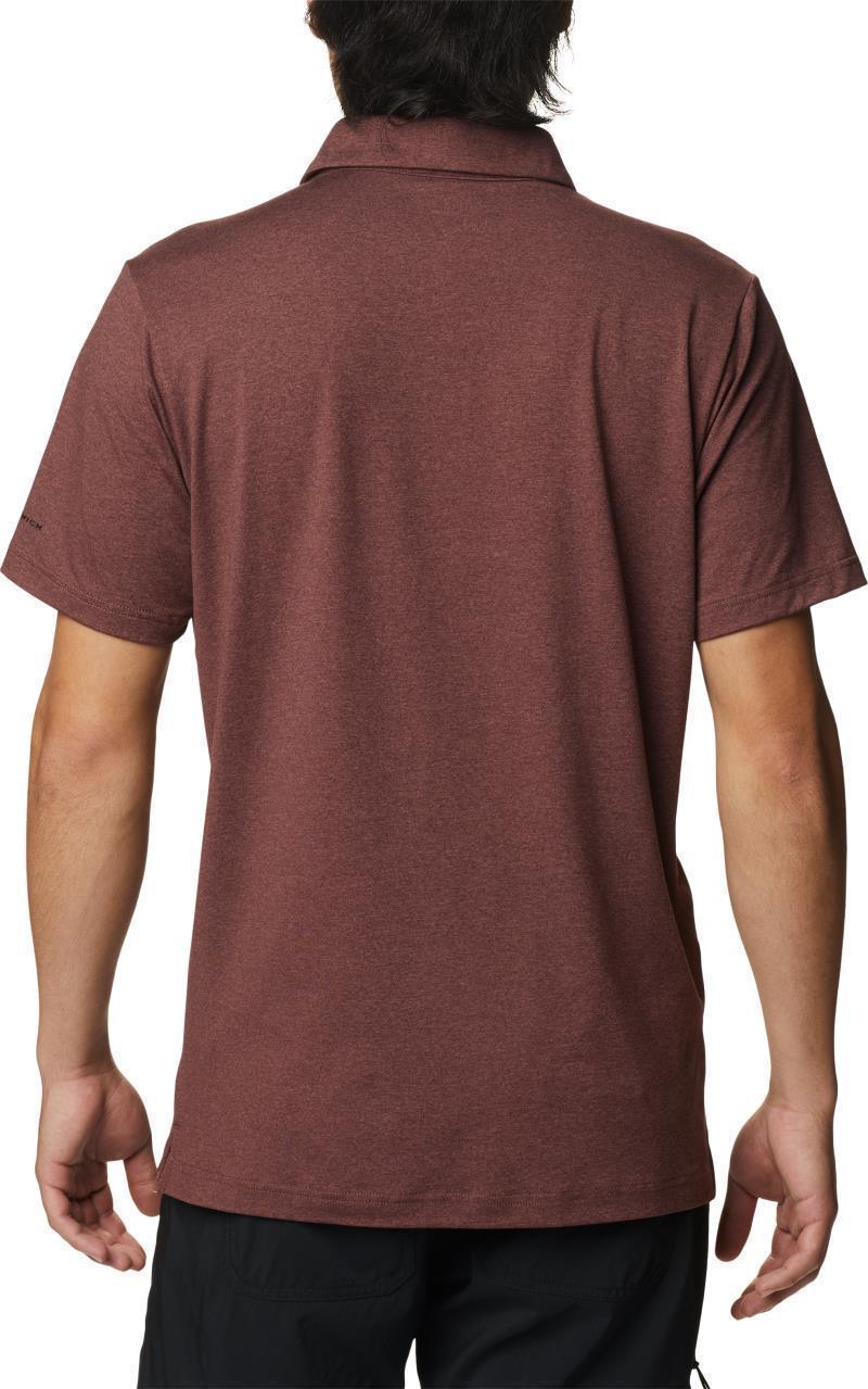 Tech Trail Novelty Polo - Tall - Mens - Light Raisin Heather Stripe 2