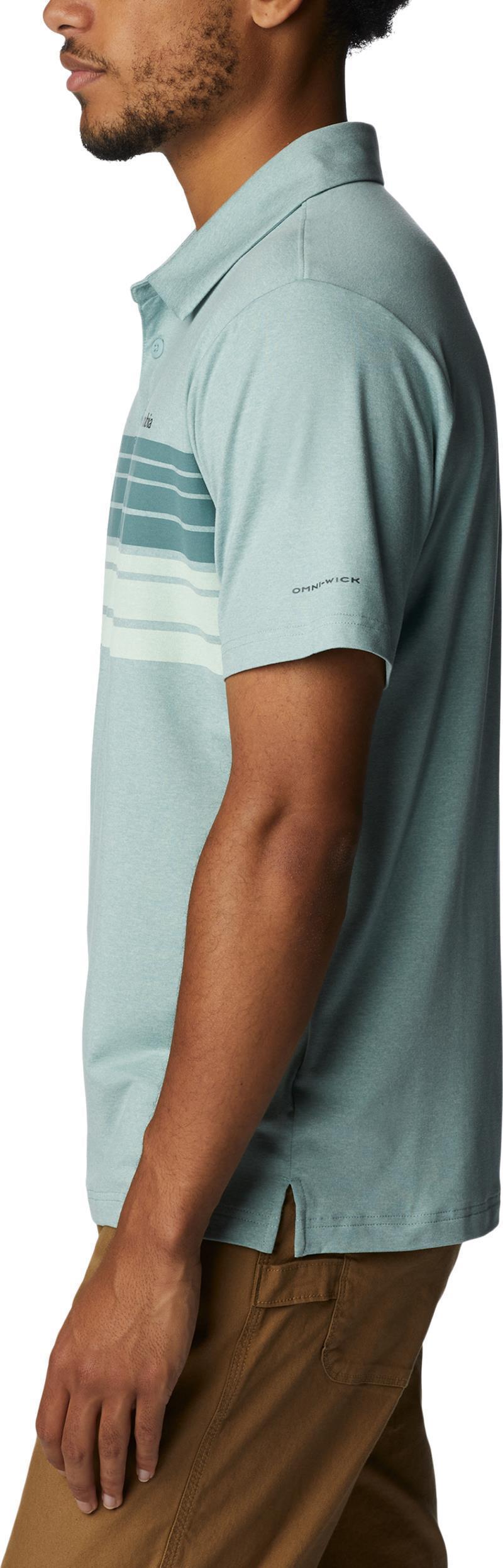 Tech Trail Novelty Polo - Tall - Mens - Niagara Heather Stripe 3